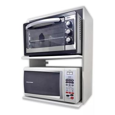 Imagem de Nicho Micro-ondas e Forno Branco Decoração para Cozinha - MÓVEIS ALBER