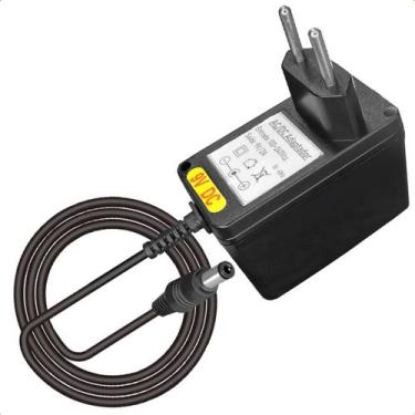 Imagem de Fonte De Alimentação 9v 2Amp Plug P4 Pino Grosso Bivolt - Lelong