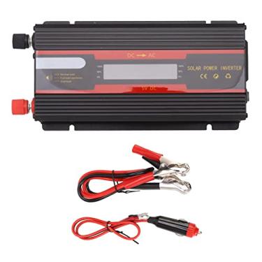 Imagem de 1000W Inversor de potência Universal Dual Tensão 12V 24V - 220V Inversor de energia solar de carro com tela LCD