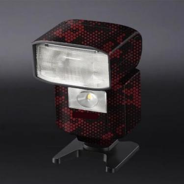 Imagem de HVL-F45RM Película Anti-arranhões Película Flash Vinil Wrap Adesivo Protetor para Sony HVL-F45RM Acessórios de Fotografia (Mamba Vermelho)