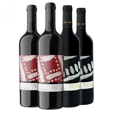 Imagem de Kit com 4-2 Vinhos Tinto Carmenere e 2 Vinhos Cabernet Sauvignon 750ml
