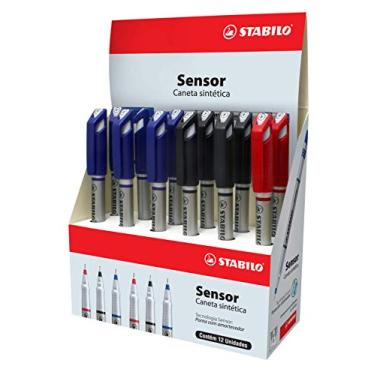 Imagem de Caneta Extrafina Sensor, Stabilo, 113.7601, Caixa com 10 unidades sortidas