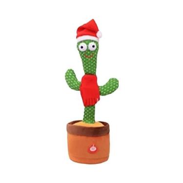 Imagem de Pelúcia De Cacto Dançante Falante Para Crianças, Decoração De Natal Pa