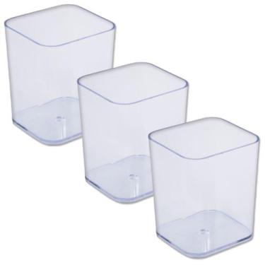 Imagem de Porta objetos caneta organizador de mesa kit com 3 unidades - Dello, C