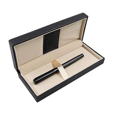Imagem de Caneta esferográfica Penneed com caixa de presente, caneta de metal para homens e mulheres, executiva, escritório, material escolar, tinta preta de 0,7 mm recarregável, Preto