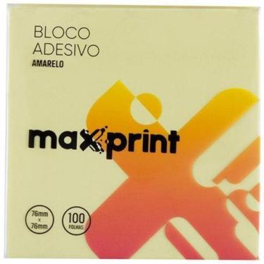Imagem de Bloco Adesivo Post-It Amarelo Maxprint