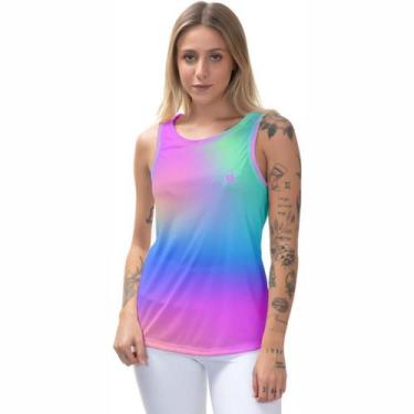 Imagem de Camiseta Regata Feminina Academia Musculação Caminhada Fitness Térmica