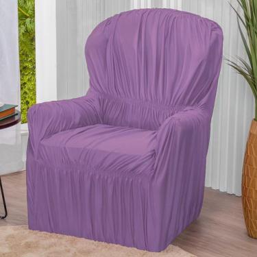 Imagem de Capa Para Poltrona 1 Lugar Elasticada Lisa - Lenharo Enxovais, Lilas