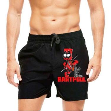 Imagem de Short Praia Shorts Banho Mauricinho The Simpsons Bartpool 51 - smoke, 