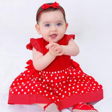 Imagem de Vestido de Bebê Menina Infantil Florido Algodão Mundo Nina - MUNDO NIN
