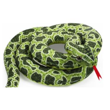 Imagem de Cobra de pelúcia Romart Realistic 170 cm verde