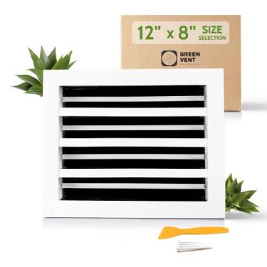 Imagem de Tampa de ventilação GREEN VENT Modern 30x20cm Alumínio branco