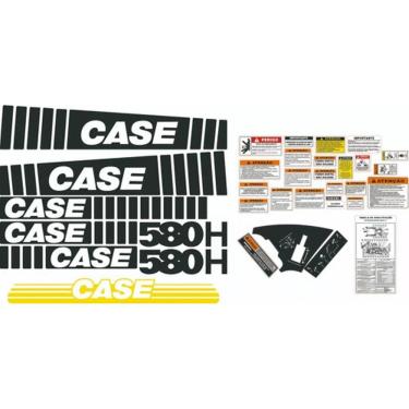 Imagem de Kit Adesivo Retroescavadeira Case 580H