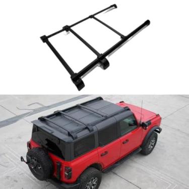 Imagem de Rack de bagageiro de teto barra transversal compatível com Bronco 2021-2023 kit de corpo de tira de bagagens estendida acessórios de carro