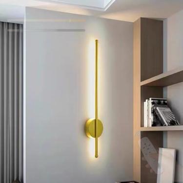 Imagem de GZZBMY Lâmpadas de parede internas LED com controle remoto lâmpada de parede moderna regulável lâmpada de escada alumínio iluminação de parede longa para sala de estar quarto corredor sala de jantar