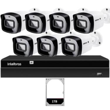 Imagem de Kit CFTV 7 Câmeras IP Intelbras NVD 1408P HD 1TB