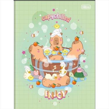 Imagem de Caderno Tilibra universitário 1M capyclub brochura 80 folhas