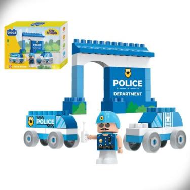Imagem de Blocos de Montar Police Rescue City Friends 40 Peças Blocz
