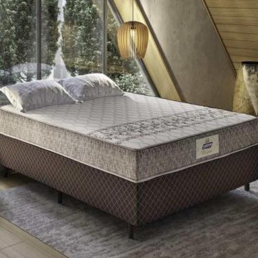 Imagem de Cama Box Conjugado Casal Com Colchão 138x59x188 Macau Gazin Cr35359 Ma