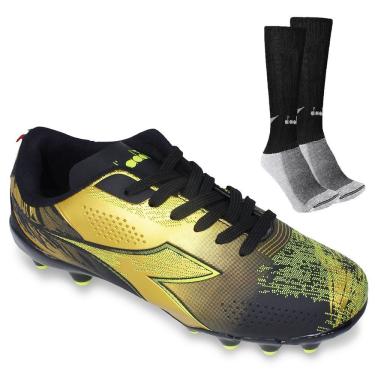 Imagem de Kit Chuteira Campo Diadora Agilita + Par de Meião
