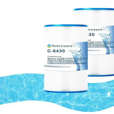 Imagem de Savener Cartucho de filtro de spa para banheira de hidromassagem C-6430, compatível com Watkins 31489, PWK30, FC-3915, P/N0969601, 71825, 73178, 73250, CX880XRE, C4000, C4020, C4025, C40300. , C8800 E