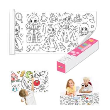 Imagem de Desenho infantil em rolo de papel para colorir YKLWORLD