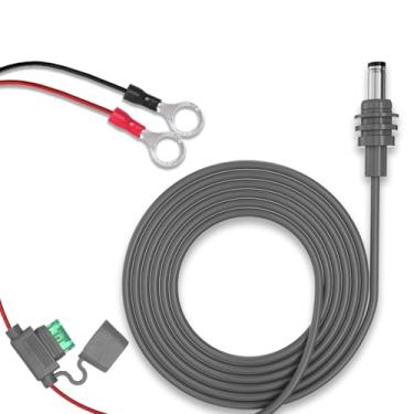 Imagem de Substituição para Starlink Mini cabo de alimentação de bateria direta, cabo de extensão de conectores de anel O 18AWG 3 m, com suporte de fusível, adequado para off-road, trailer, barco, energia solar