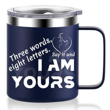 Imagem de Lifeaider Presentes de Natal para ele Namorado Marido - Caneca de café I Am Yours Presente para Dia dos Namorados, aniversário e aniversário - Presentes pensativos I Love You para homens e casais, 400