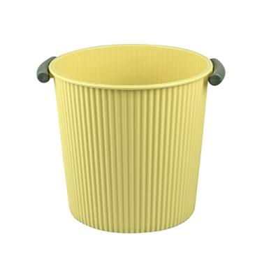 Imagem de Caixote do lixo redondo balde de classificação balde de lixo doméstico cozinha liviroom grandes latas de lixo plástico banheiro papel higiênico cesto de lixo/D/6L