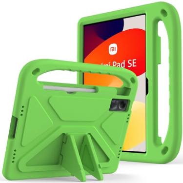 Imagem de Capa para tablet Xiaomi Redmi Pad SE 11 polegadas (2023) material EVA à prova de choque capa infantil para Redmi Pad SE (verde)