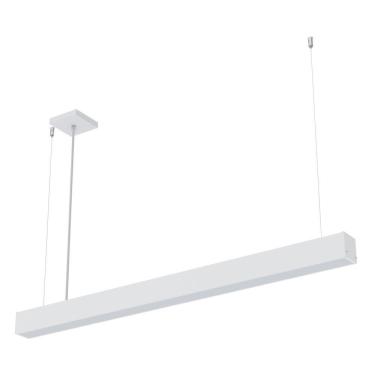 Imagem de Lustre Pendente Taschibra Vetor Linear Led 35w Bivolt Branco 6500k Luz Fria