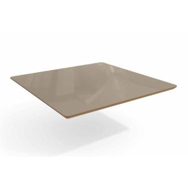Imagem de Tampo Mesa Sala De Jantar Madeirado C/vidro Ta28 105x105cm Freijó/bronze - Kappesberg