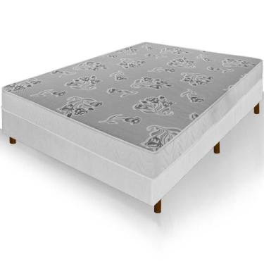 Imagem de Cama Box Viúva Colchão Andes Espuma D20 128x188x49cm - Nanna Colchões