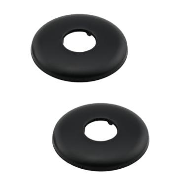 Imagem de DGHAOP Placa de cobertura de flange de chuveiro de aço inoxidável 4 peças para torneira de válvula de ângulo de furo de parede de tubo de água