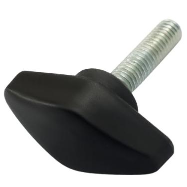 Imagem de Hordion 4 peças de botões de asa de tee, parafusos de polegar, M6 x 25 mm alças de plástico em T de aperto de aperto para equipamentos de máquinas de marcenaria