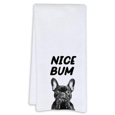 Imagem de Cabana Bro Toalhas de mão de banheiro pretas engraçadas francesas, presentes de buldogue francês para mulheres, presentes de mãe francesa, toalhas de mão decorativas para crianças, banheiro, banheiro