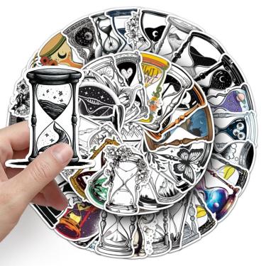 Imagem de Adesivos, ampulheta, vinil impermeável, anime, 51 unidades