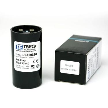 Imagem de Capacitor de partida TemCo 216-259uF 220-250V AC 50/60Hz CD60 - TEMCo 
