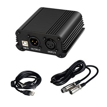 Imagem de Kit de fonte de alimentação Phantom de 48 V para equipamento de gravação de microfone condensador