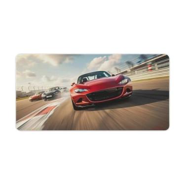 Imagem de FoRes Tapete de mouse JDM grande para jogos corrida Jdm Mx5 velocidade de competição tapete de mesa legal base de borracha antiderrapante acessórios de computador laptop suprimentos bloco de escrita