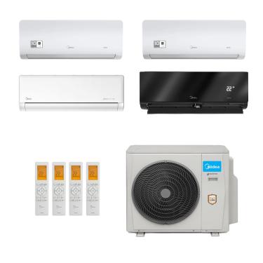 Imagem de Ar-Condicionado Multi Split Inverter Midea 42.000 (1x Evap HW 9.000 + 2x Evap HW 12.000 + 1x Evap HW 24.000) Quente/Frio 220V