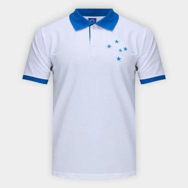 Imagem de Camisa Polo Cruzeiro Estrela Masculina - Oldoni Sports, Branco, G