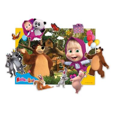 Imagem de Kit Decorativo Masha E O Urso Clássica - 11 Itens