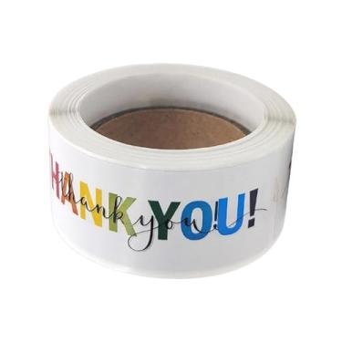 Imagem de UGPLM 120 Etiquetas Adesivas de Agradecimento Multiuso Retangulares para Envelopes e Caixas - Ideal para Aniversários, Feriados e Casamentos