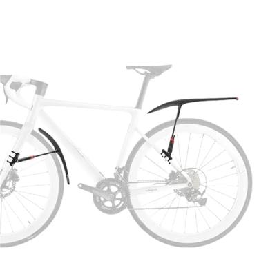 Imagem de 1/2PCS Para-lama de bicicleta MTB Gravel com luz traseira, protetor de lama dianteiro e traseiro com liberação rápida, acessório para bicicleta de montanha(700C Fenders Set)