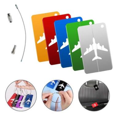 Imagem de Kit 5 Tag Para Mala Viagem Identificador Etiqueta A Prova De Água - Ta