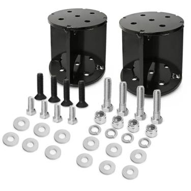 Imagem de KEIYSHOLCK Espaçador de elevação de saco de mola pneumática para a maioria dos kits de elevação de mola pneumática reto de 12,7 cm compatível com torque, Firestone, kits de suspensão de transporte