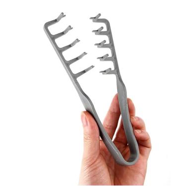 Imagem de Pente volumizante para pentear, pente de cabelo fofo de dentes largos, escova texturizadora anti-frizz para homens e mulheres