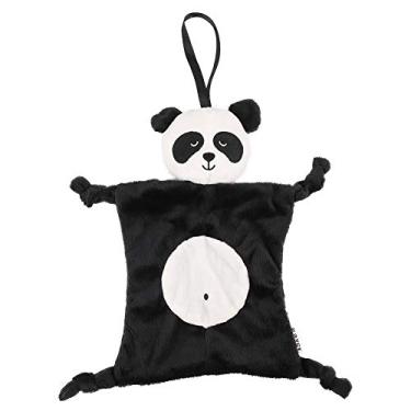 Imagem de Jectse Cobertor de Toalha de Segurança da Criança do Luxuoso, Brinquedo Macio do Apaziguamento do bebê Com Boneca Animal, para Sentidos Auditivos Infantis e Sono (PANDA)