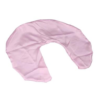 Imagem de Ymiko Capa de Almofada de Amamentação de Cetim Macio, Lavável e Respirável, Capa de Almofada para Alimentação Confortável, Tecido Amigável à Pele (Rosa)